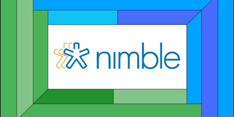 The Nimble Crm Logo On A Blue And Green Frame.jpg