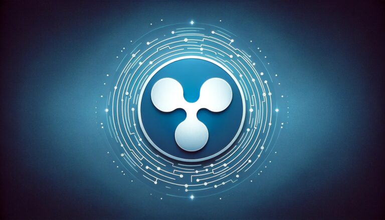 Dall·e 2024 06 12 13.04.28 Create A Professional Wide Format Image Displaying The Ripple Xrp Logo Centered In The Frame. The Background Should Be A Subtle Elegant Gradient Of.webp.jpeg