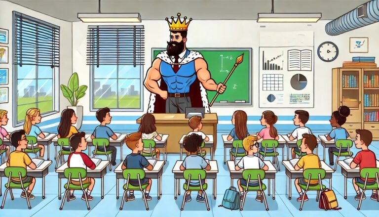 School And The Teacher King.jpeg